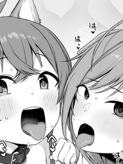 Kaho and Natsuha blowjob-Manga