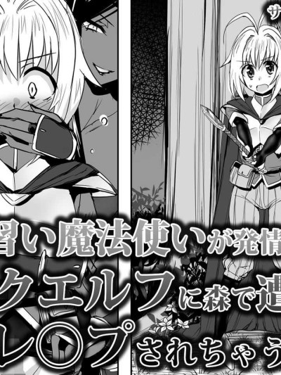 Minarai Mahoutsukai ga Hatsujouki no Dark Elf ni Mori de Souguu Shite Gyaku Rape Sarechau Ohanashi | An apprentice sorcerer encounters dark elves who are in heat in the forest and gets reverse raped