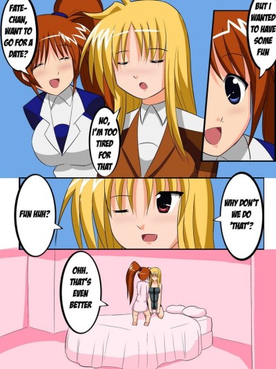 Nanoha x Fate - Boob Magic