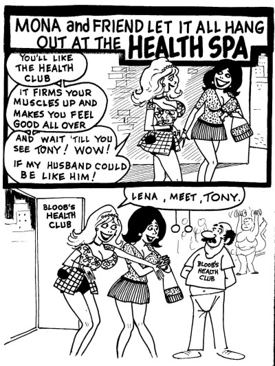 Four Very Bored Housewives 21 - Mona And Friend Let It All Hang Out At The Health Spa