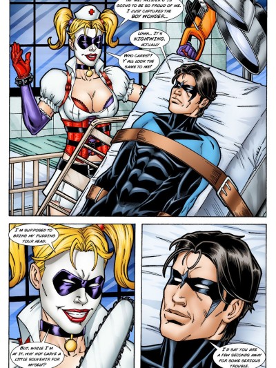 Batman And Nightwing Discipline Harley Quinn