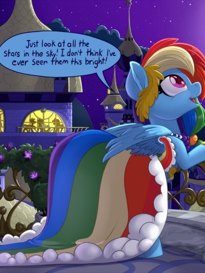 Rainbow Dash And You Attend The Gala