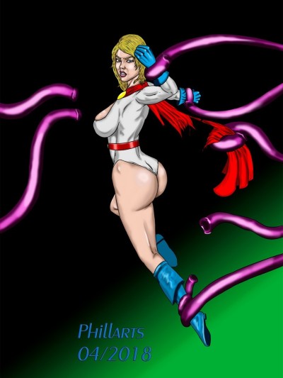 Power Girl vs Tentacles