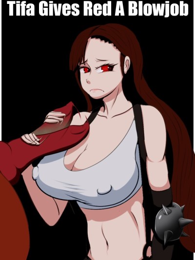 Tifa Gives Red A Blowjob