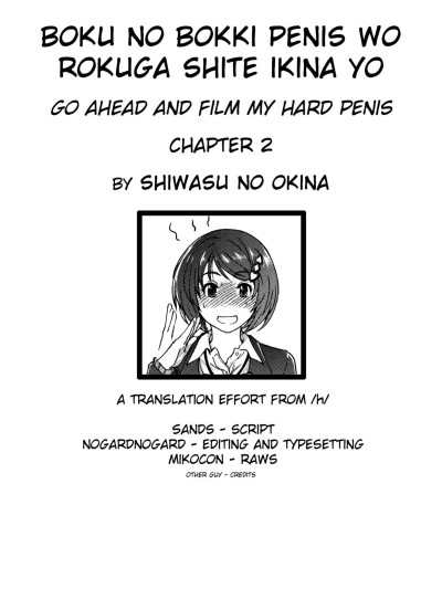 Boku no Bokki Penis o Rokuga Shite Ikina Yo | Go Ahead and Film My Hard Penis Chapter 2