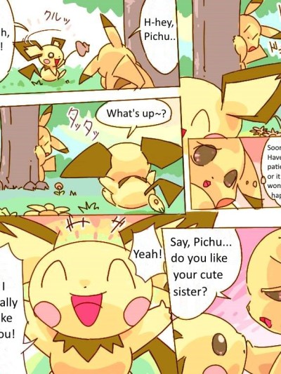 Pikachu Kiss Pichu