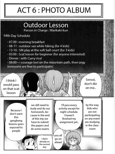 Manami Sensei no Kougaigakushuu Ch. 6 | Manami Sensei's Outdoor Lesson Ch. 6