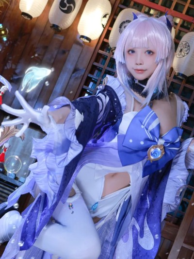 水淼aqua cosplay Kokomi Sangonomiya – Genshin Impact