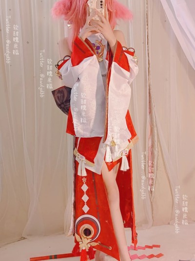软甜糯米糍 (awdydbb) cosplay Yae Miko – Genshin Impact