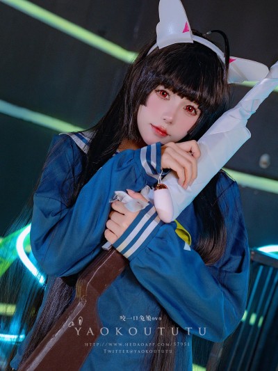 咬一口兔娘ovo (Yaokoututu) cosplay Miyu kasumizawa – Blue Archive