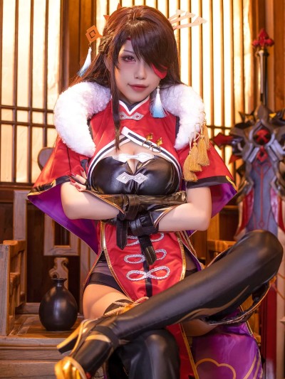 水淼aqua cosplay Beidou – Genshin Impact