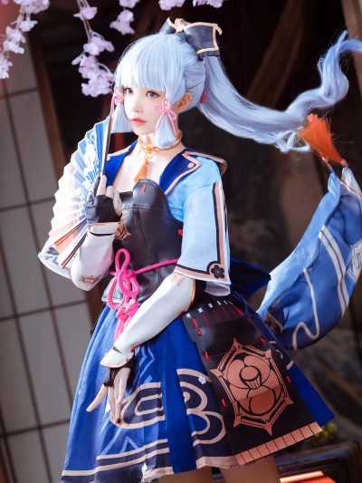 Cherry Neko (桜桃喵) cosplay Ayaka Kamisato – Genshin Impact