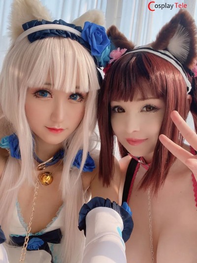 Kuuko W and Hidori Rose cosplay Chocola and Vanilla – Nekopara