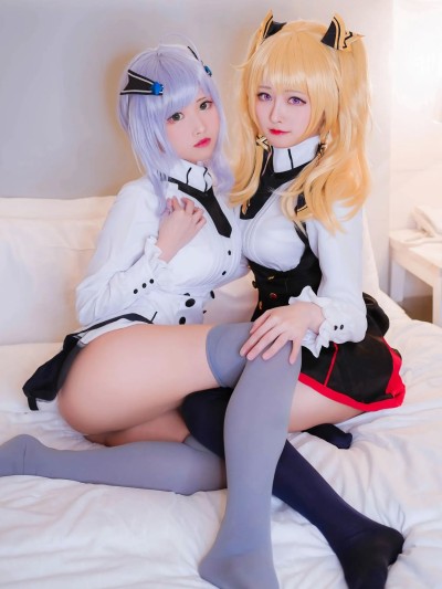 Arty Huang and Kaya Huang cosplay Sasha x Misha Necron – Maou Gakuin No Futekigousha