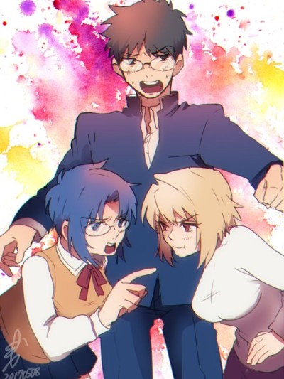 Shiki x Arcueid and Ciel