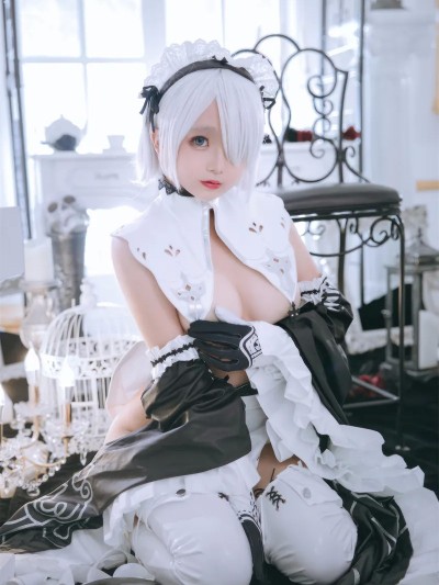 Rinaijiao-(日奈娇) cosplay 2B Milk Maid – Nier:Automata