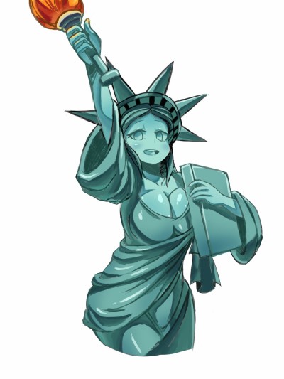 Statue Of Liberty By Unknown Artist Backup