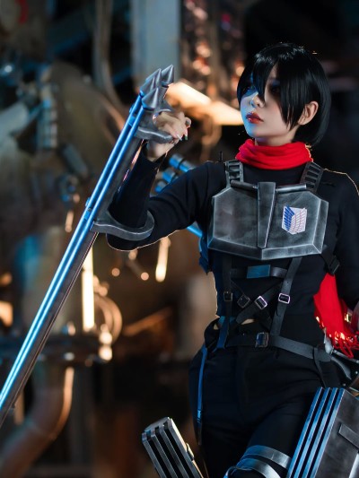Umeko J cosplay Mikasa Final Season – Attack on Titan