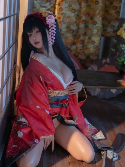 Chunmomo (蠢沫沫) cosplay Kurumi Tokisaki Kimono – Date A Live