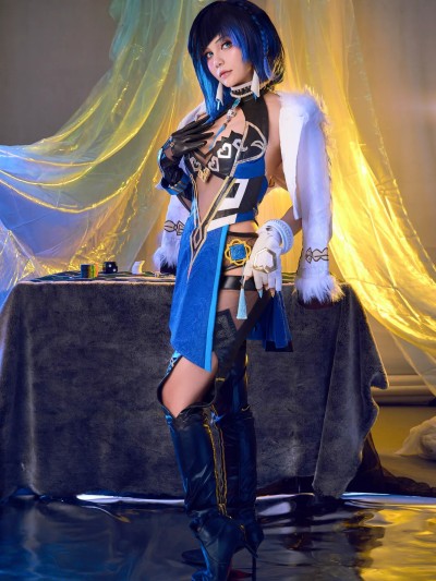 Joyce (Joyce Lin2x) cosplay Yelan – Genshin Impact