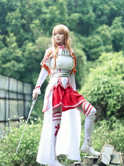 ATFM – Tsubaki cosplay Yuuki Asuna Battle – Sword Art Online