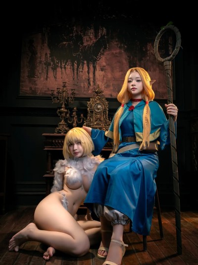 Umeko J cosplay Falin Touden – Delicious in Dungeon